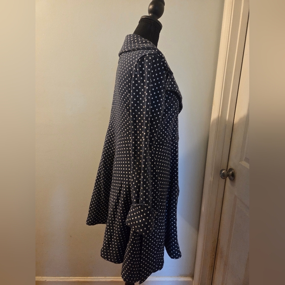 Effie's Heart Blue Polka Dot Coat. - Picture 5 of 8